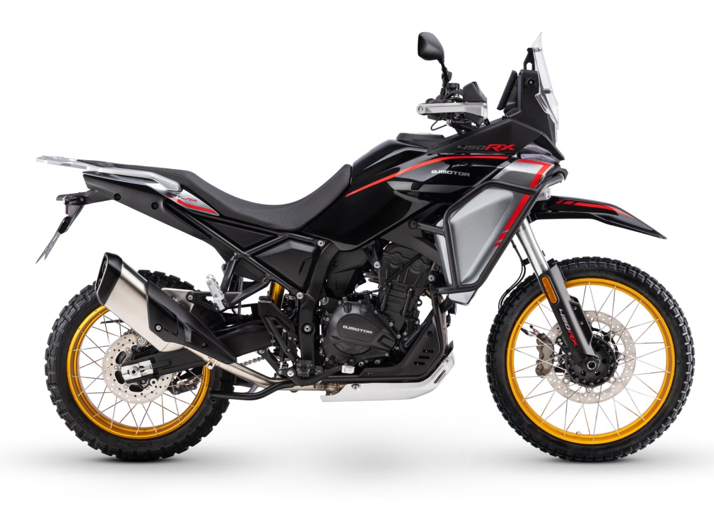 QJ SRT 450RX rally adventure motorcycle rental Heraklion - 449cc 47hp manual gearbox motorcycle, A2 license required