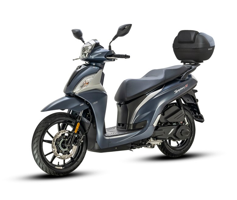 SYM Symphony 200i ST scooter rental Heraklion Crete - sporty 200cc motorbike for couples